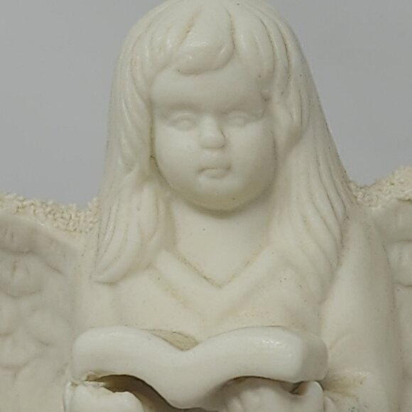 Angel &‎ Child Figurine Jade Angel Candle Holder Dept 56 Child With Wheelbarrow - Picture 12 of 13